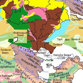 topografische und geologische Karte